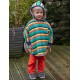 Poncho - Piccalilly - Kids Sherpa fleece - Rainbow Stripe - Small (6-18 months) and Large (4-5 years)  - UNISEX - last 2 sizes