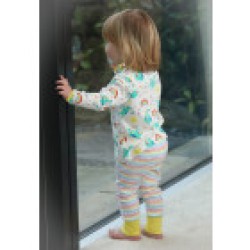 Pyjamas - DRAGONS - Piccalilly - Rainbow and White Dragon - Unisex