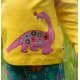 Top - Piccalilly - Dinosaurs - Yellow 