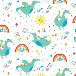 Babygrow - DRAGON - SET - Piccalilly - DRAGON - Rainbow dragon - UNISEX - clearance