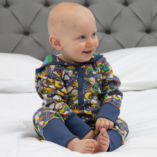 Snuggle Suit - Baby and Toddler - Piccalilly - UNISEX - Cosmic weather - flash no return offer