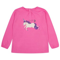 Top - UNICORNS - Piccalillly - Purple and Pink