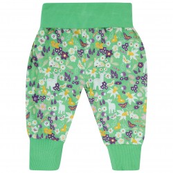 Trousers - Parsnips Pants - Piccalilly - ANIMALS - Spring flowers green meadow animas - UNISEX -  flash no return offer
