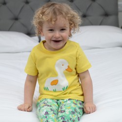 Top - BIRDS - Piccalilly - DUCKLING - Yellow - last size 4-5y