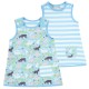 Dress - Reversible - Piccalilly - FARM ANIMALS - Sky Blue 