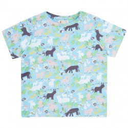 Top - FARM - Piccalilly - Country Farm  Blue Animal  Friends - UNISEX - last size 3-4y