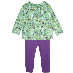 Trousers - Parsnips Pants - Animals -  Piccalilly - Spring flowers green meadow animas - UNISEX 