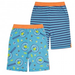 Shorts - Piccalilly - REVERSIBLE - BUG EXPLORER and blue stripes  - UNISEX
