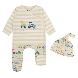 Babygrow set - FARM - 3pc - Piccalilly - FARM - DALES FARM - top, leggings and hat - UNISEX