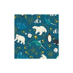 Babygrow - Animals - SET - BEAR - Piccalilly - Unisex - ARCTIC - last size 0-3m