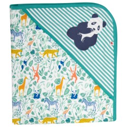 Muslins and blankets - Blanket - ANIMALS - PANDA - Hooded - Animal zoo friends -  75 x 75cm