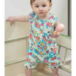 Babygrow - Romper - Summer - Piccalilly - SHORTIE - Strawberry Fields 