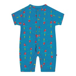 Babygrow - Romper - SUMMER - Piccalilly - SHORTIE - Unisex - Parakeet parrot