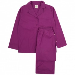 ADULT - Nightwear - Pyjamas - Piccalilly - PURPLE - Ladies - Large (16-18) - last size - - flash no return offer