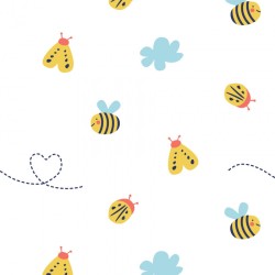 Baby Sleep Gown - GARDEN - Piccalilly - Little Wings - Bumblebee - 0-6m - UNISEX 