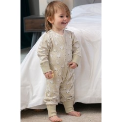 Babygrow - Romper - Animals - BUNNY - PICCALILLY - RABBIT Cotton Tail -  Unisex