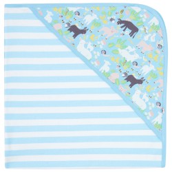 Muslins and blankets - Blanket - FARM - Hooded - Country Farm  Animal Friends - 75 x 75cm - last one