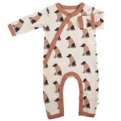 Babygrow - Romper - ANIMALS - DOGS - Pigeon Organics - Labrador - Ivory Cream - UNISEX