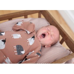 Babygrow - Romper - FARM - Pigeon Organics - Sheep - Macaroon Chocolate