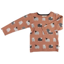Top - ANIMALS - FARM - Pigeon Organics - Macaroon Chocolate Sheep