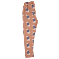 Leggings - Animals - DOGS - Pigeon Organics - Labrador Dog - Macaroon Chocolate 