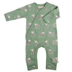 Babygrow - Romper - FARM - Pigeon Organics - Sheep - Basil Green 