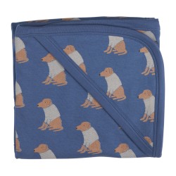 Babygrow - Romper - ANIMALS - DOGS - Pigeon Organics - Labrador - Night Blue