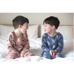 Pyjamas - FARM - Pigeon Organics - Sheep - Macaroon Chocolate
