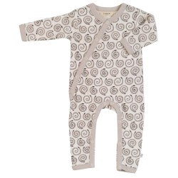 Babygrow - Romper - ANIMALS - Pigeon Organics - Snakes Curly Twirls Grey - UNISEX