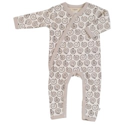 Babygrow - Romper - Pigeon Organics - KIMONO - Snakes Twirls Grey - clearance offer