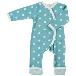 Babygrow - Romper - Pigeon Organics - SPOTTY - BLUE - clearance offer