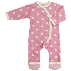 Babygrow - Romper - SPOT - Pigeon Organics - SPOTTY - PINK