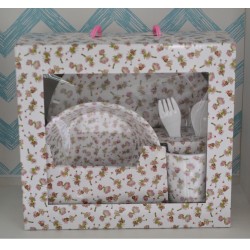 Dining Set - Melamine - TODDLER - FAIRY - cup,  bowl, plate, fork and spoon - last one (matching items available)