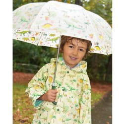 COAT - Dinosaurs - green and yellows - last size 6 yr  - clearance