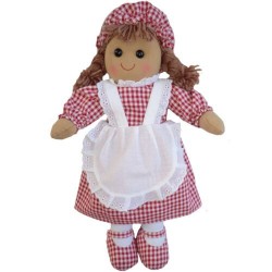 Toys - Rag doll - small - Red Dress - SALE