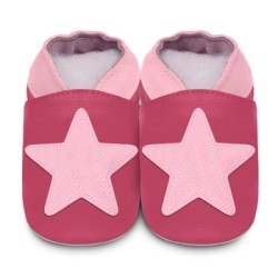 Shoes and Slippers - Slippers - STAR - Pink Ruby - 18-24m last size