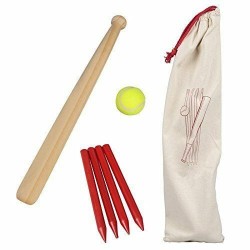 Toys -  GAMES - Educational - Wooden Rounders Set - Outdoor Garden Toys Family Fun - Gift Ball Games  - ROUNDERS