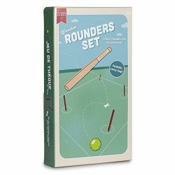 Toys -  GAMES - Educational - Wooden Rounders Set - Outdoor Garden Toys Family Fun - Gift Ball Games  - ROUNDERS - last one