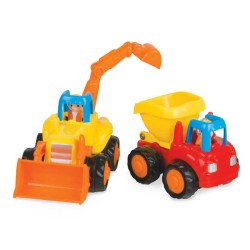 Toys - Vehicles - CONSTRUCTION - LITTLE MOVERS - Cement Mixer,  Dump Truck,  Excavator or Tractor