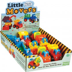 Toys - Vehicles - LITTLE MOVERS - Cement Mixer,  Dump Truck,  Excavator or Tractor - 2 yr plus