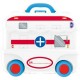 Toys - MEDICS Play - Doctors Junior BOX - Stethoscope, Thermometer, Pill Bottle, Scissors, Syringe, Spoon, Reflex Hammer, Heart Rate Monitor and Badge