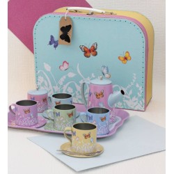 Toys - KITCHEN - TEA SET- Butterflies & Flowers 