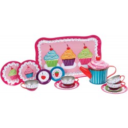 Toys - Tea set - Cupcakes  - Tin Tea Set - last one 