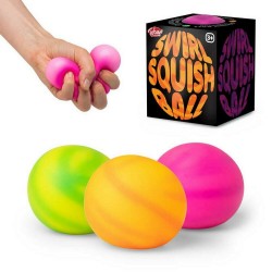 Toys - Pocket Toys - Stress - Fidget Toys - Swirl Squeeze Squish Ball - 3 colours 