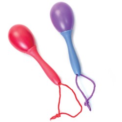 Toys - Rattle - Maracas - with finger loop - Sensory - aprox 12 cm - from 18 m 