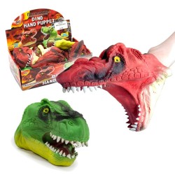 Toys - Pocket Toys - Puppet - HAND - DINOSAUR - snapping  green OR red dinosaur