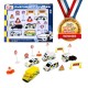 Toys - VEHICLEC - EMERGENCY - police van, police truck, ambulance, and two police cars 