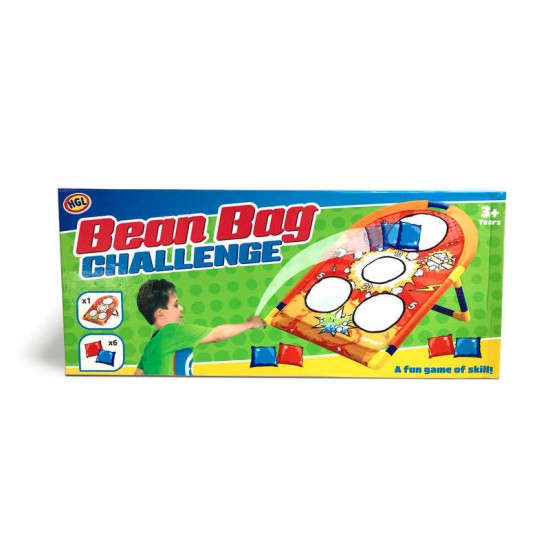 Toys - GAMES - BEAN BAG CHALLENGE - 6  cloth bean bags and target 