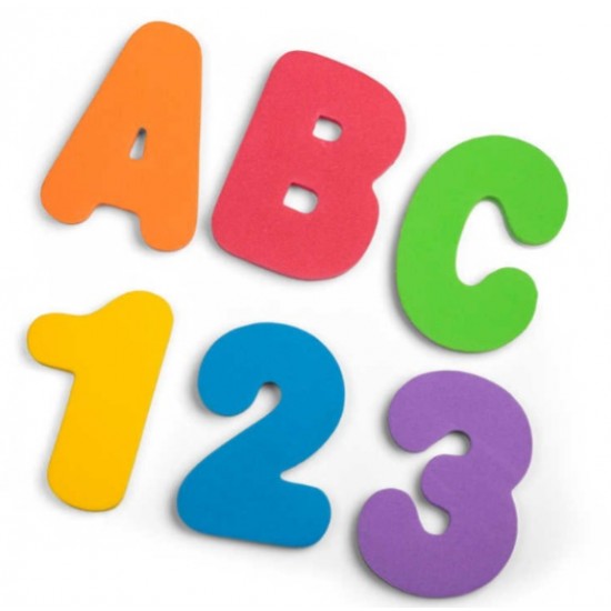 Toys - Bath Toys - ABC letters (26) and  0 to 9 numbers 