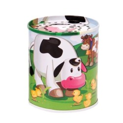 Toys - Musical - Baby - Tin - Farm - Farmyard Shake a Noise Animals 
